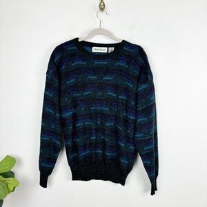 Vintage 90s Michael Gerald Men's Grandpa Crewneck Sweater Sz L